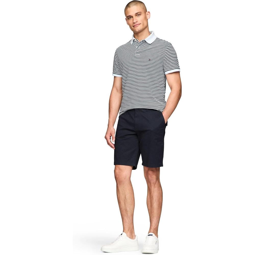 POLO PARA HOMBRE TOMMY HILFIGER 1985 SLIM FIT MANGA CORTA AZUL TURQUESA AZUL CIELO DESÉRTICO - 3