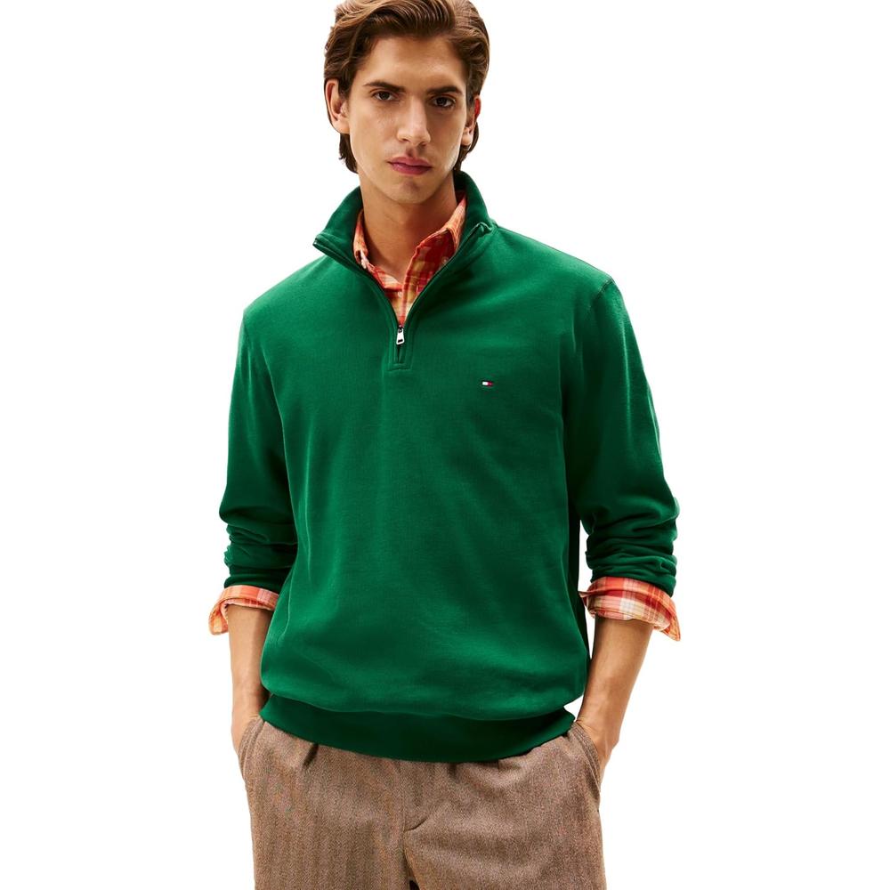 POLERA PARA HOMBRE TOMMY HILFIGER 1/4 ZIP REGULAR FIT - 1