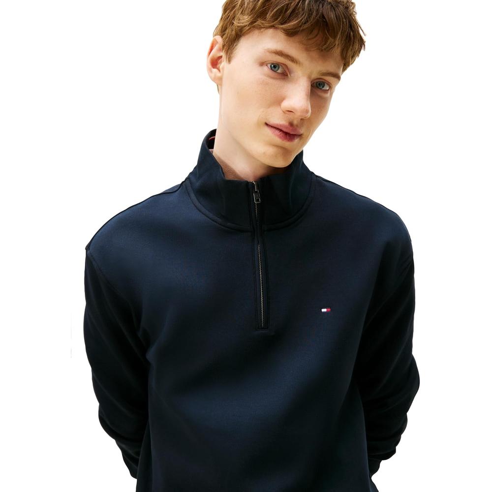 POLERA PARA HOMBRE TOMMY HILFIGER 1/4 ZIP AZUL MARINO HILFIGER - 2