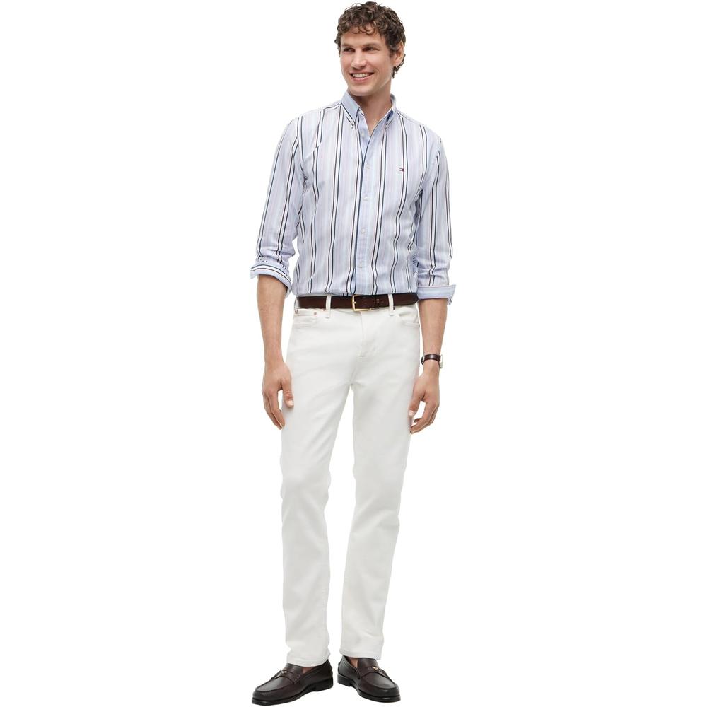 CAMISA PARA HOMBRE TOMMY HILFIGER REGULAR FIT MANGA LARGA MULTICOLOR - 3