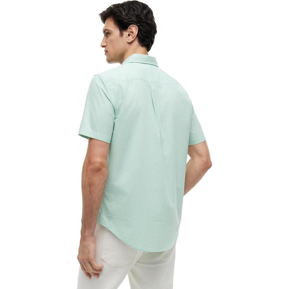 CAMISA PARA HOMBRE TOMMY HILFIGER REGULAR FIT MANGA CORTA VERDE CÉSPED - 4