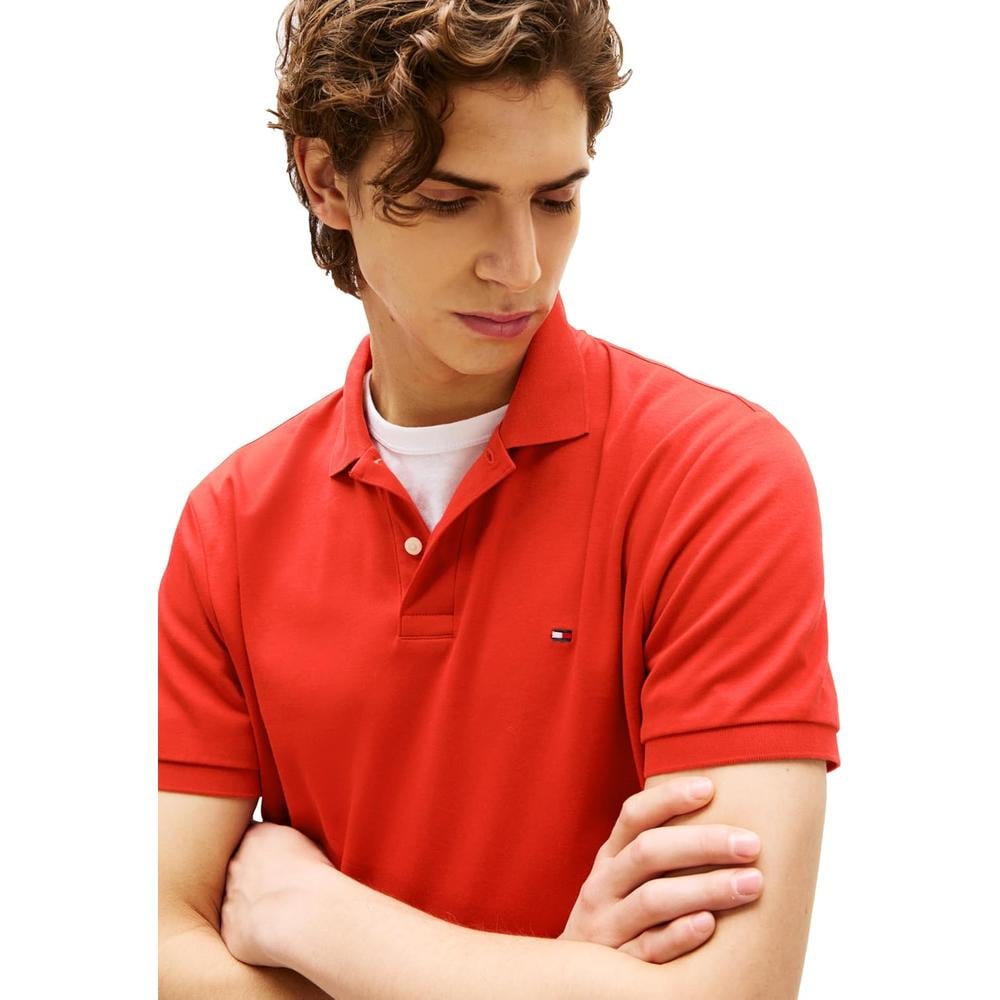 POLO PARA HOMBRE TOMMY HILFIGER REGULAR FIT MANGA CORTA NARANJA BRILLANTE - 2