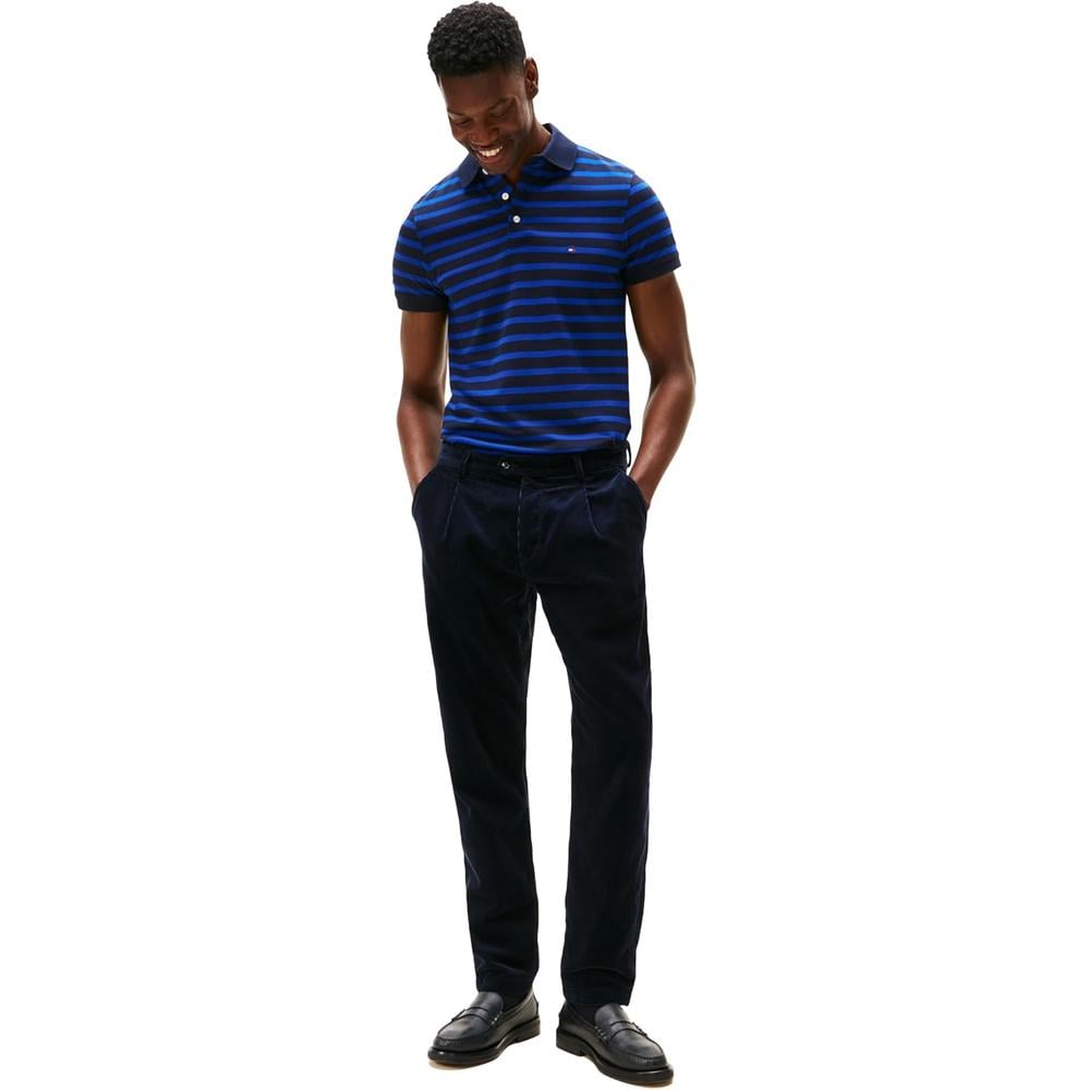 POLO PARA HOMBRE TOMMY HILFIGER 1985 SLIM FIT MANGA CORTA AZUL CIELO DESÉRTICO AZUL MEDIO - 3