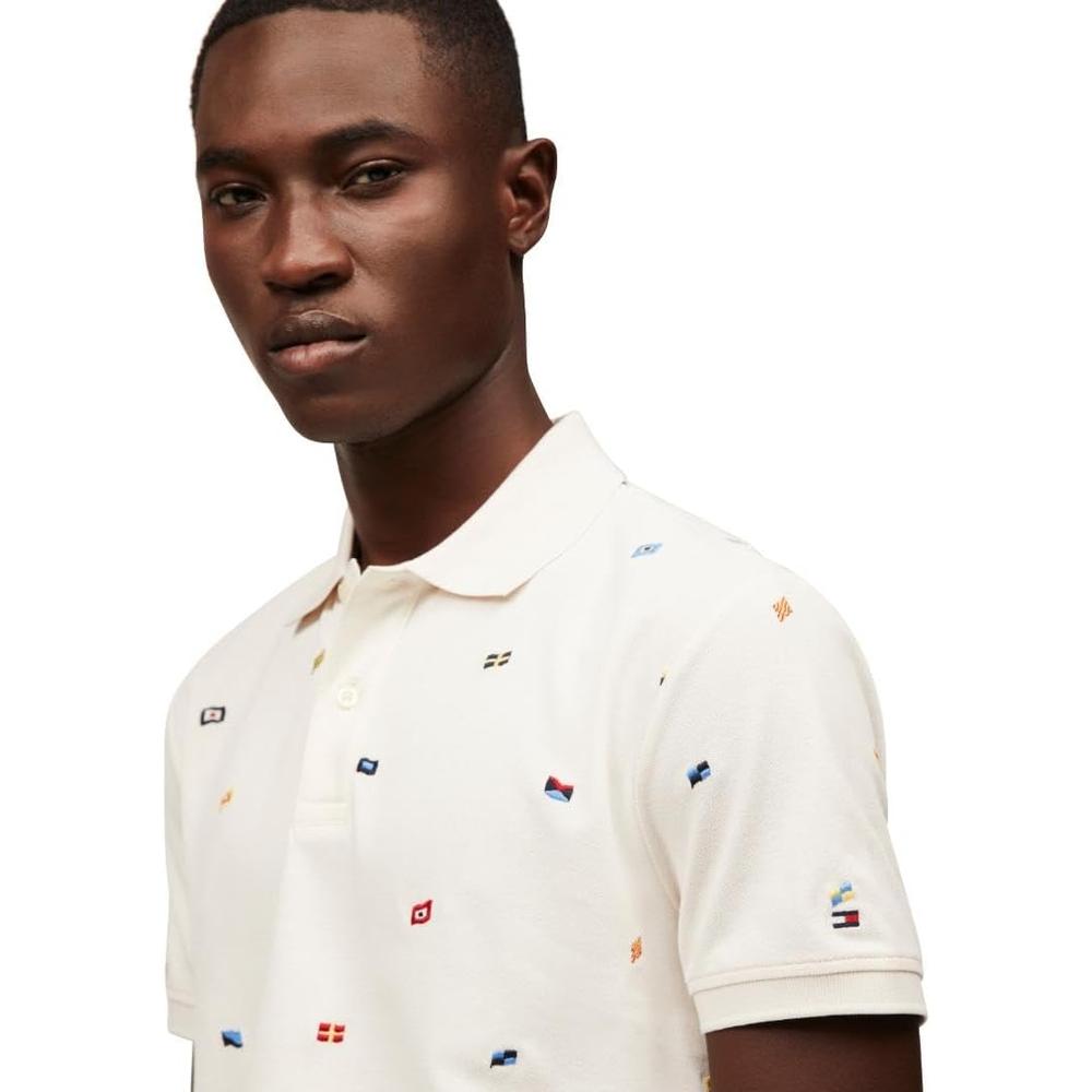 POLO PARA HOMBRE TOMMY HILFIGER 1985 REGULAR FIT MANGA CORTA MARFIL - 2