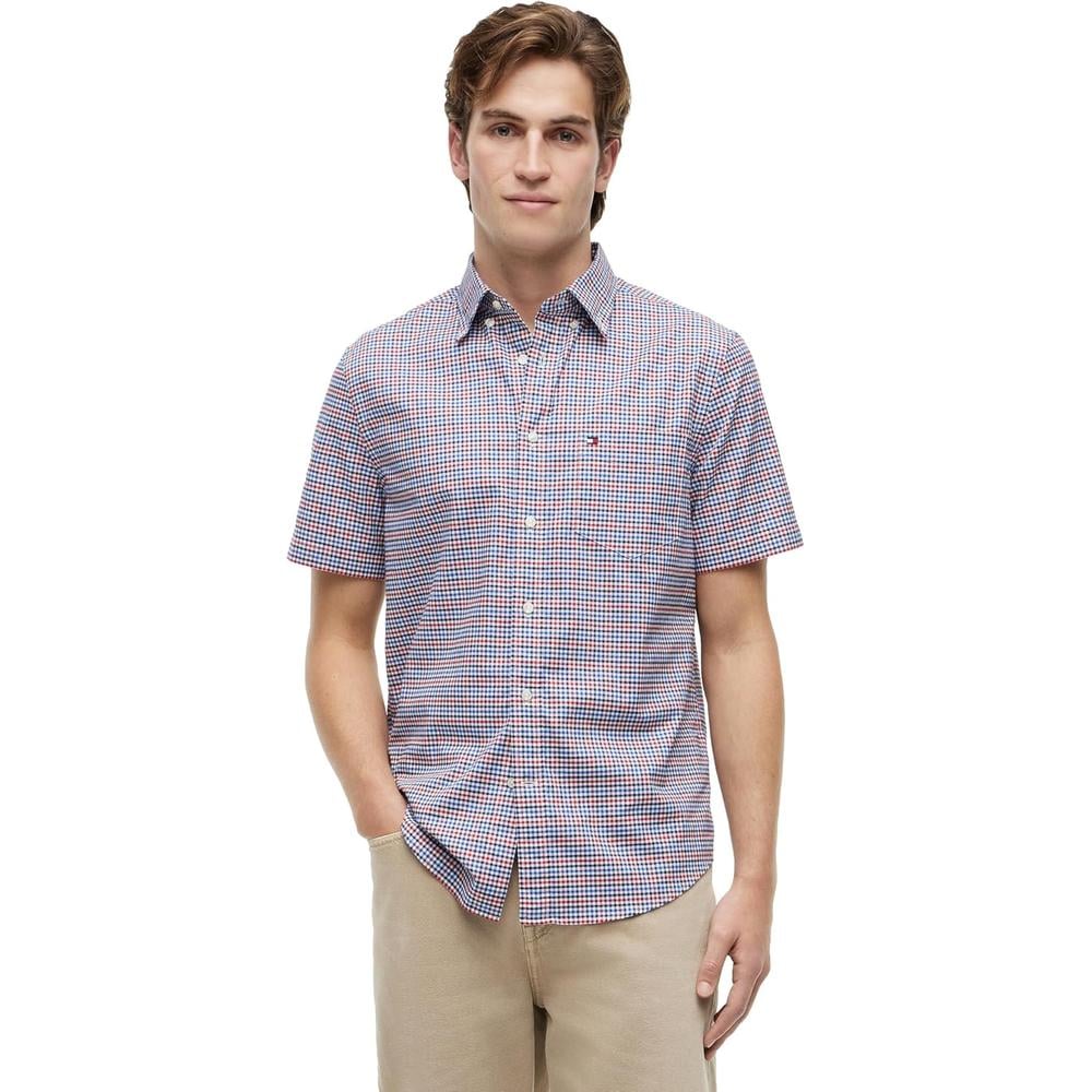 CAMISA PARA HOMBRE TOMMY HILFIGER REGULAR FIT MANGA CORTA MULTICOLOR - 1