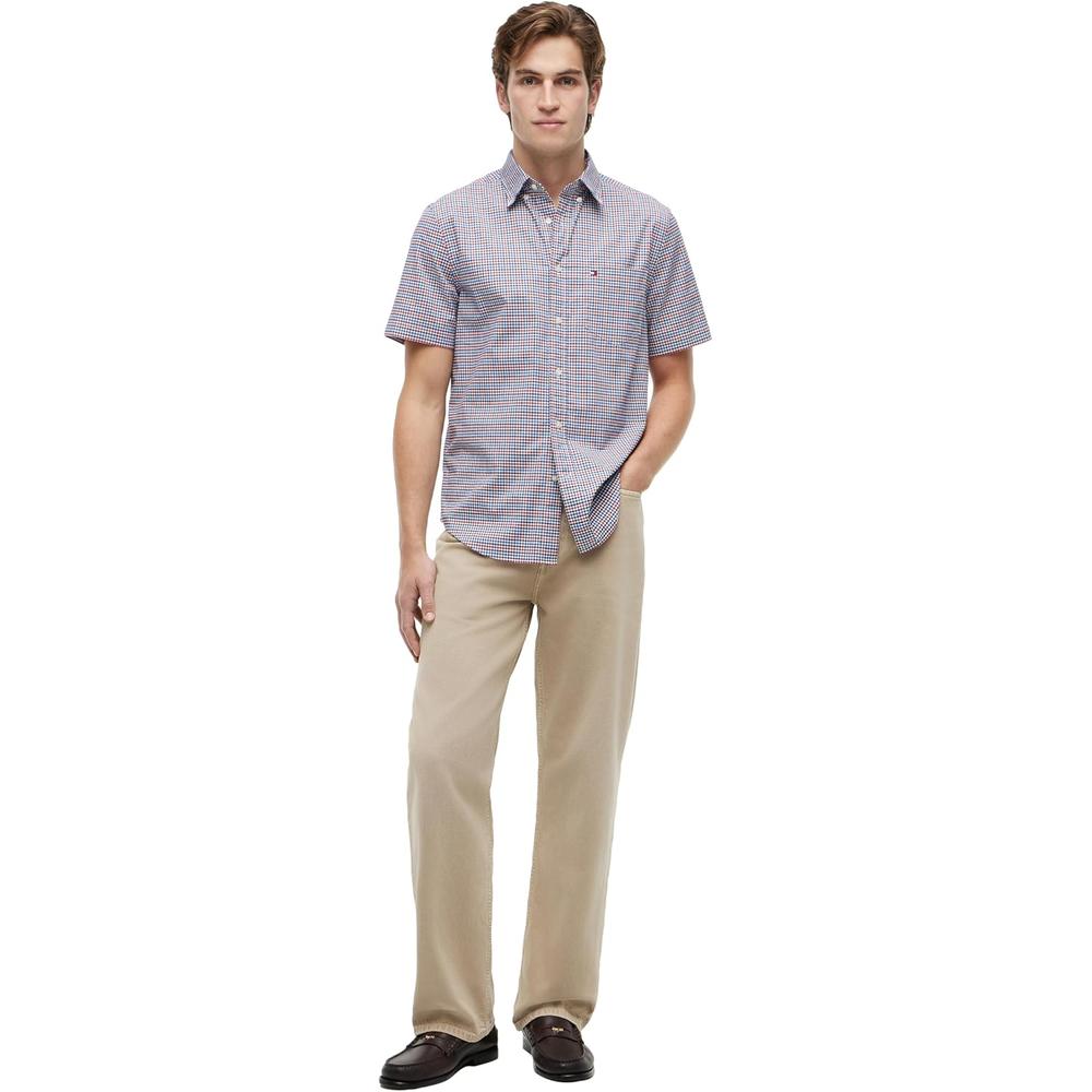 CAMISA PARA HOMBRE TOMMY HILFIGER REGULAR FIT MANGA CORTA MULTICOLOR - 4