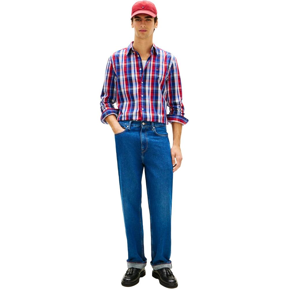 CAMISA PARA HOMBRE TOMMY HILFIGER REGULAR FIT MANGA LARGA MULTICOLOR - 4