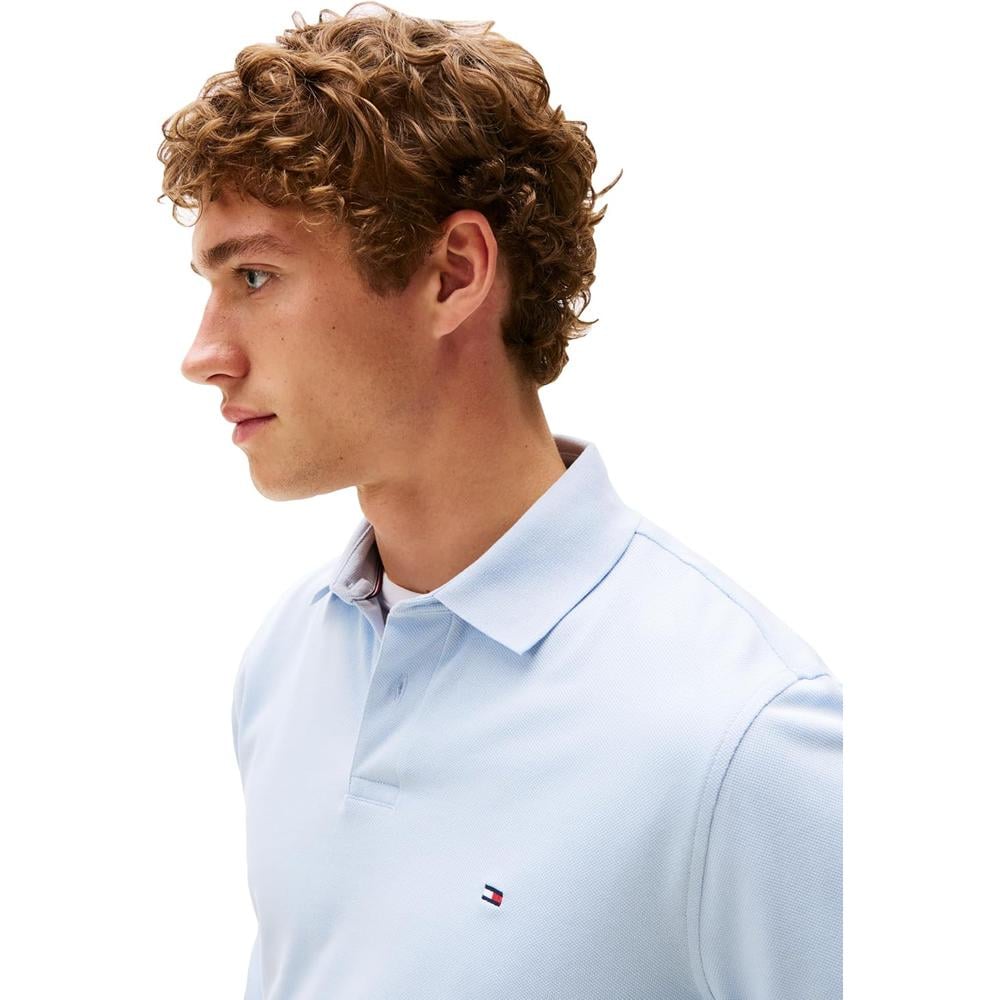 POLO PARA HOMBRE TOMMY HILFIGER REGULAR FIT MANGA LARGA AZUL BRIO - 2