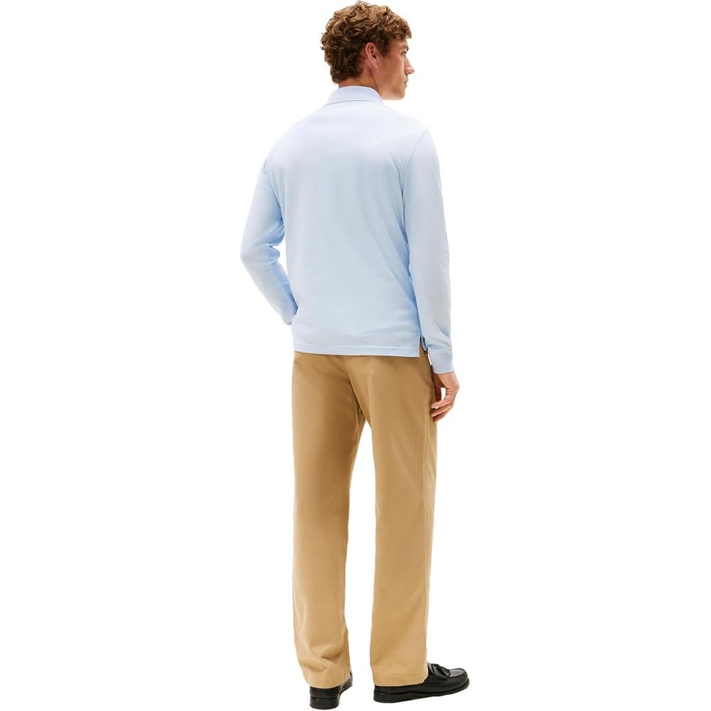 POLO PARA HOMBRE TOMMY HILFIGER REGULAR FIT MANGA LARGA AZUL BRIO - 4