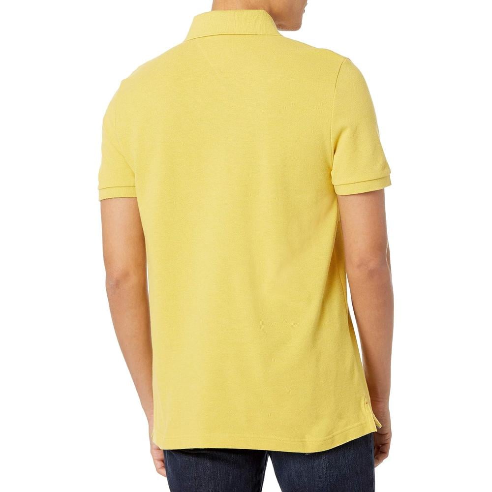 POLO PARA HOMBRE TOMMY HILFIGER REGULAR FIT MANGA CORTA AMARILLO JASPEADO - 2