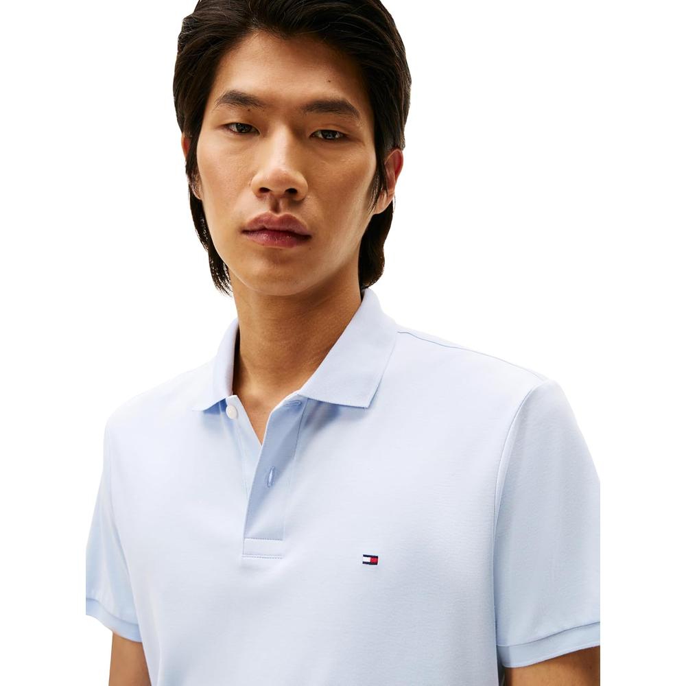 POLO PARA HOMBRE TOMMY HILFIGER REGULAR FIT MANGA CORTA AZUL FRESCO - 2