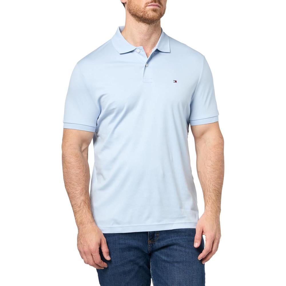 POLO PARA HOMBRE TOMMY HILFIGER REGULAR FIT MANGA CORTA AZUL FRESCO - 3