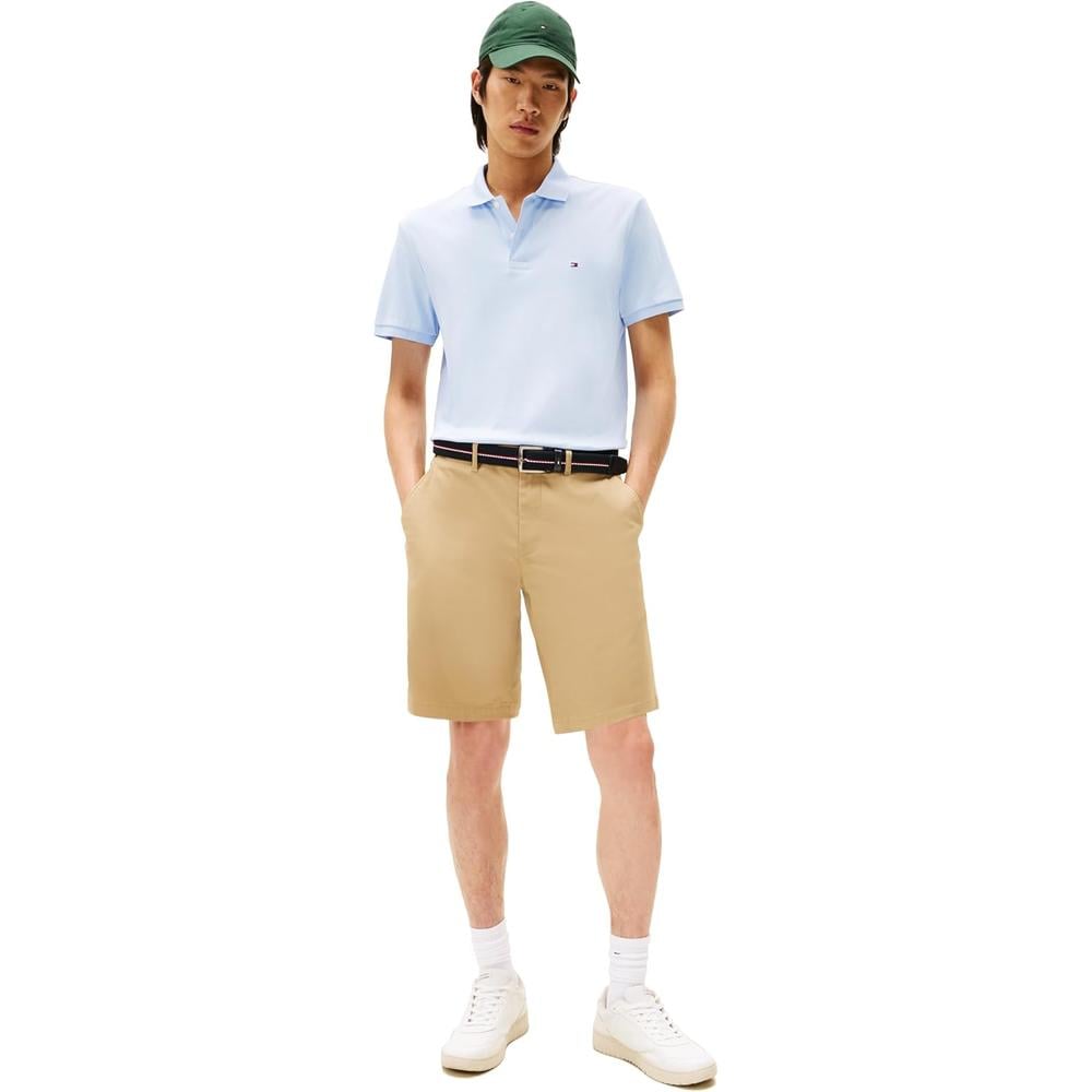 POLO PARA HOMBRE TOMMY HILFIGER REGULAR FIT MANGA CORTA AZUL FRESCO - 4