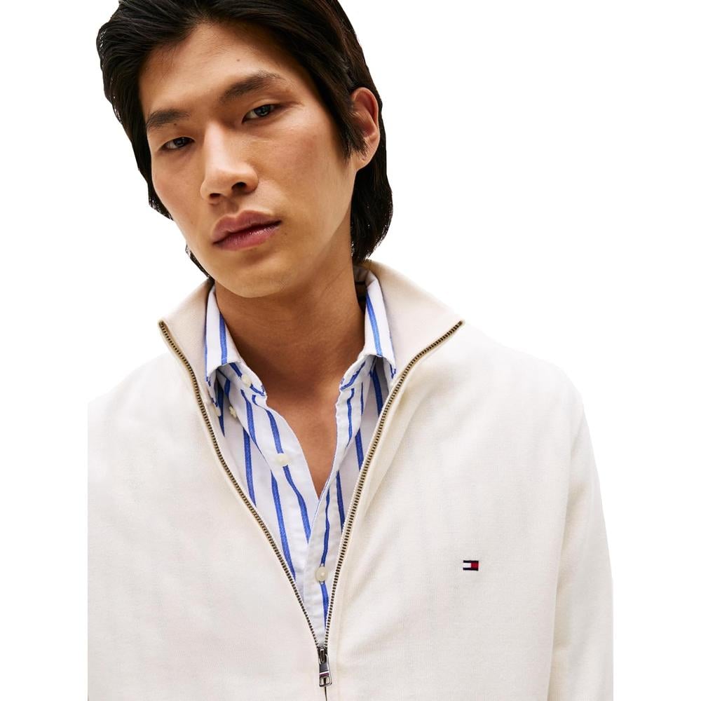 POLERA PARA HOMBRE TOMMY HILFIGER ESSENTIAL REGULAR FIT MANGA LARGA FULL ZIP - 2