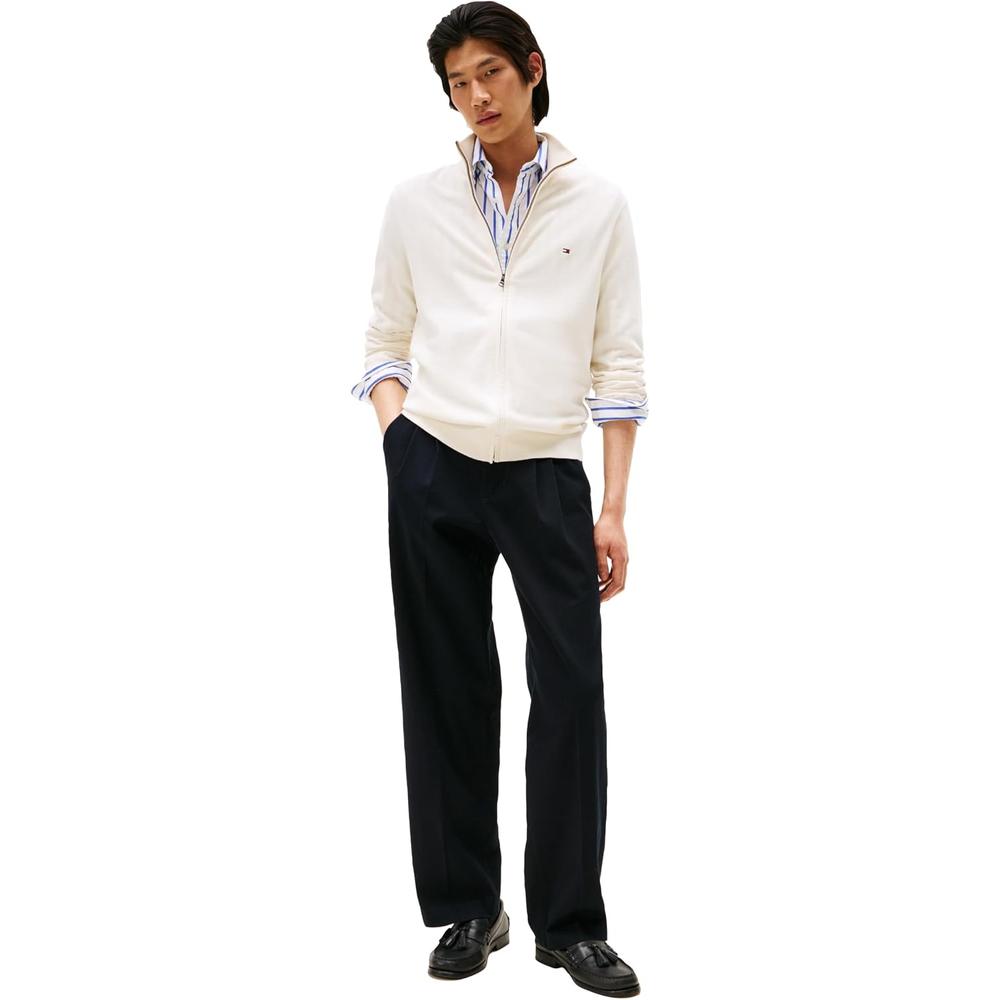 POLERA PARA HOMBRE TOMMY HILFIGER ESSENTIAL REGULAR FIT MANGA LARGA FULL ZIP - 3