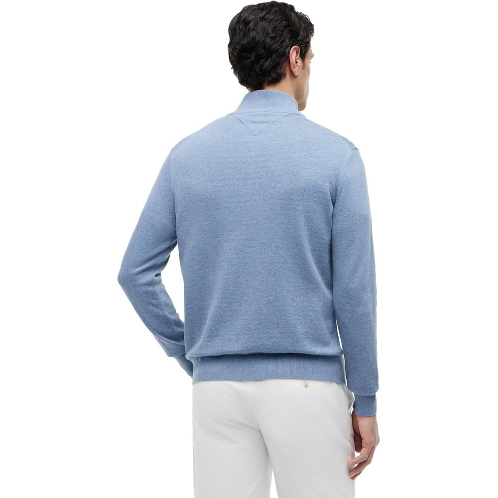 POLERA PARA HOMBRE TOMMY HILFIGER ESSENTIAL REGULAR FIT MANGA LARGA FULL ZIP - 4