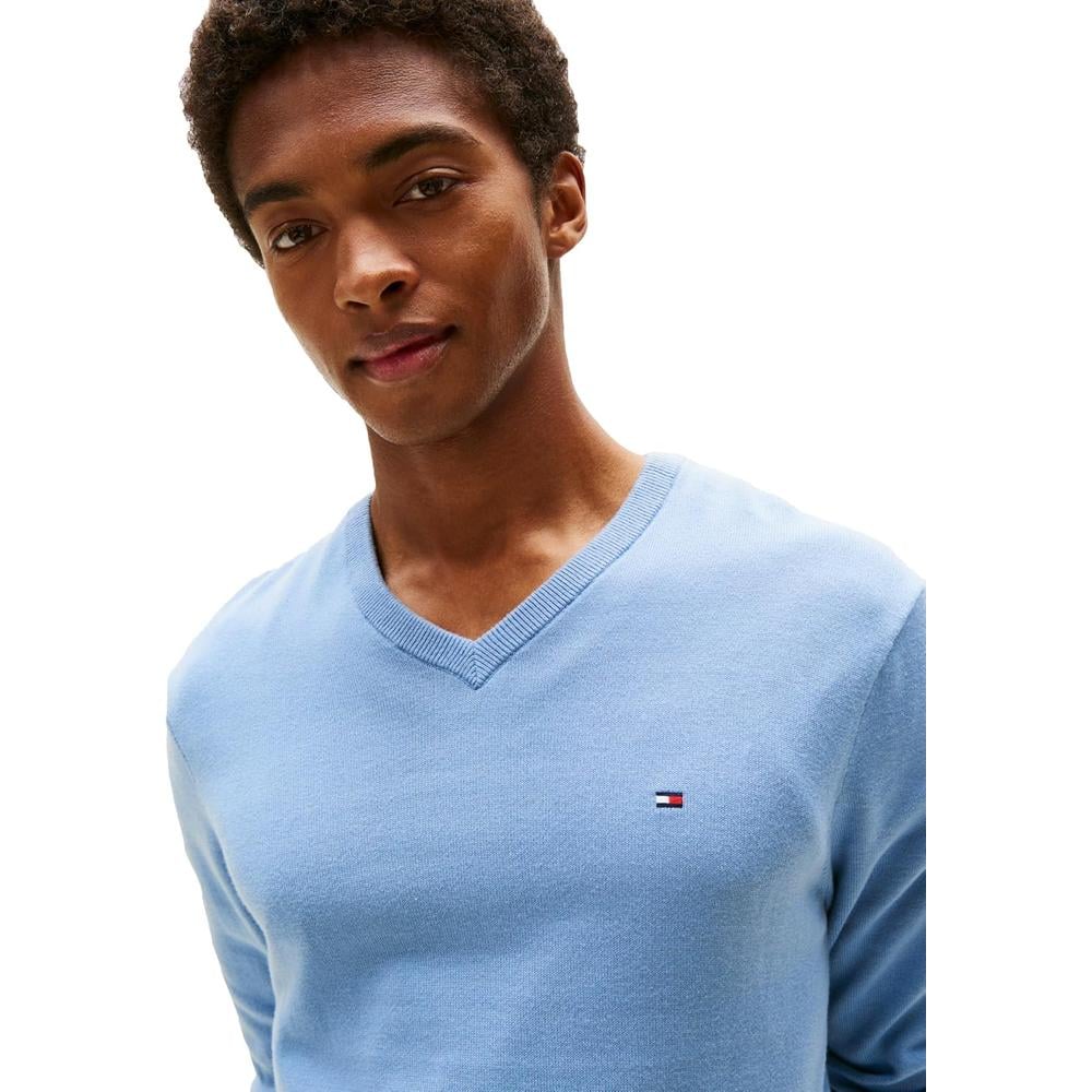POLERA PARA HOMBRE TOMMY HILFIGER ESSENTIAL REGULAR FIT AZUL CLARO - 2