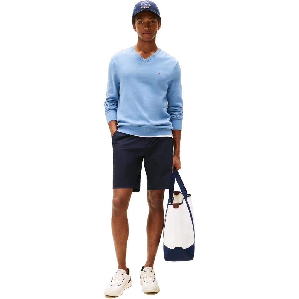 POLERA PARA HOMBRE TOMMY HILFIGER ESSENTIAL REGULAR FIT AZUL CLARO - 3