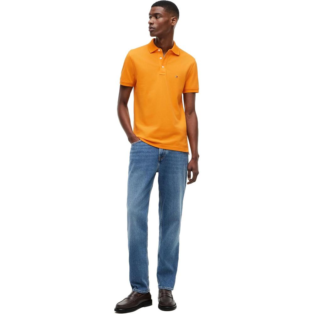 POLO PARA HOMBRE TOMMY HILFIGER 1985 SLIM FIT MANGA CORTA NARANJA - 3