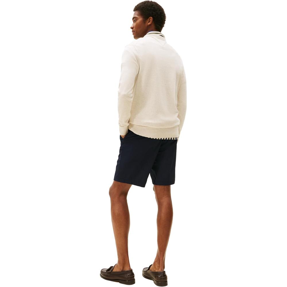 POLERA PARA HOMBRE TOMMY HILFIGER ESSENTIAL REGULAR FIT BEIGE JASPEADO - 4