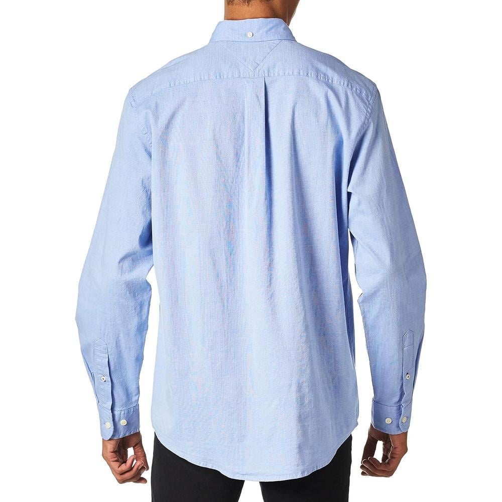 CAMISA PARA HOMBRE TOMMY HILFIGER TWAIN CLASSIC FIT MANGA LARGA AZUL - 2