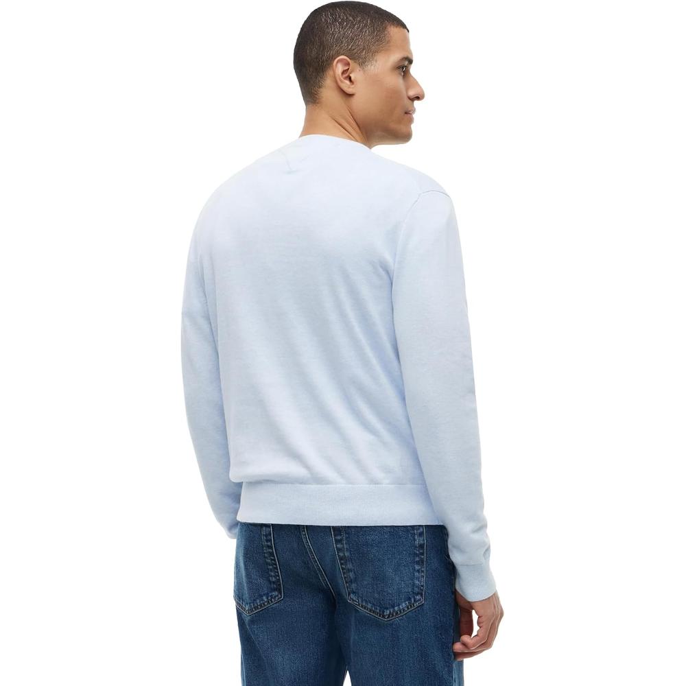 POLERA PARA HOMBRE TOMMY HILFIGER ESSENTIAL REGULAR FIT AZUL CIELO JASPEADO - 4