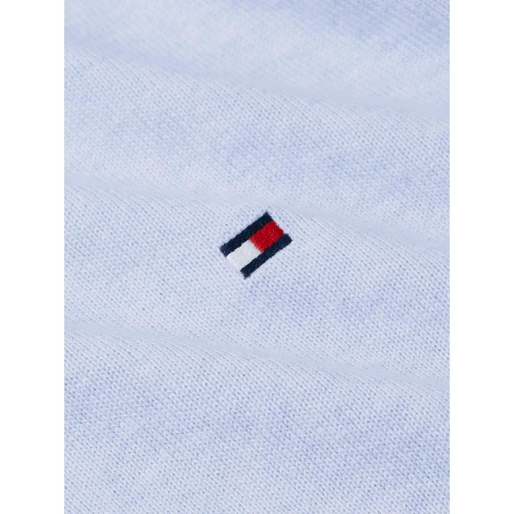 POLERA PARA HOMBRE TOMMY HILFIGER ESSENTIAL REGULAR FIT AZUL CIELO JASPEADO - 5