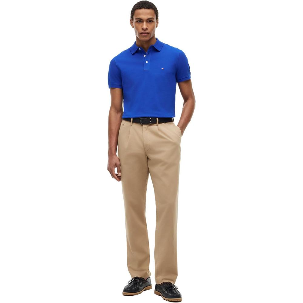 POLO PARA HOMBRE TOMMY HILFIGER 1985 SLIM FIT MANGA CORTA AZUL REAL - 3