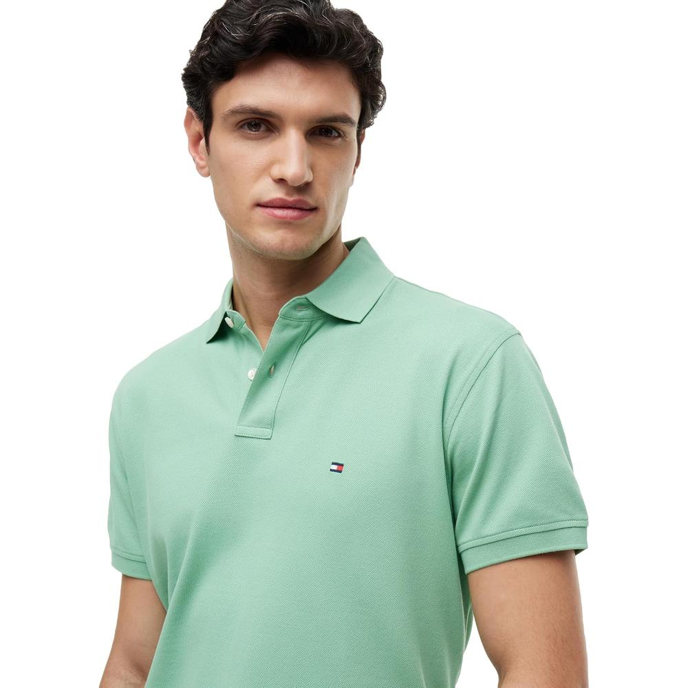 POLO PARA HOMBRE TOMMY HILFIGER CLASSIC FIT MANGA CORTA VERDE CÉSPED - 2
