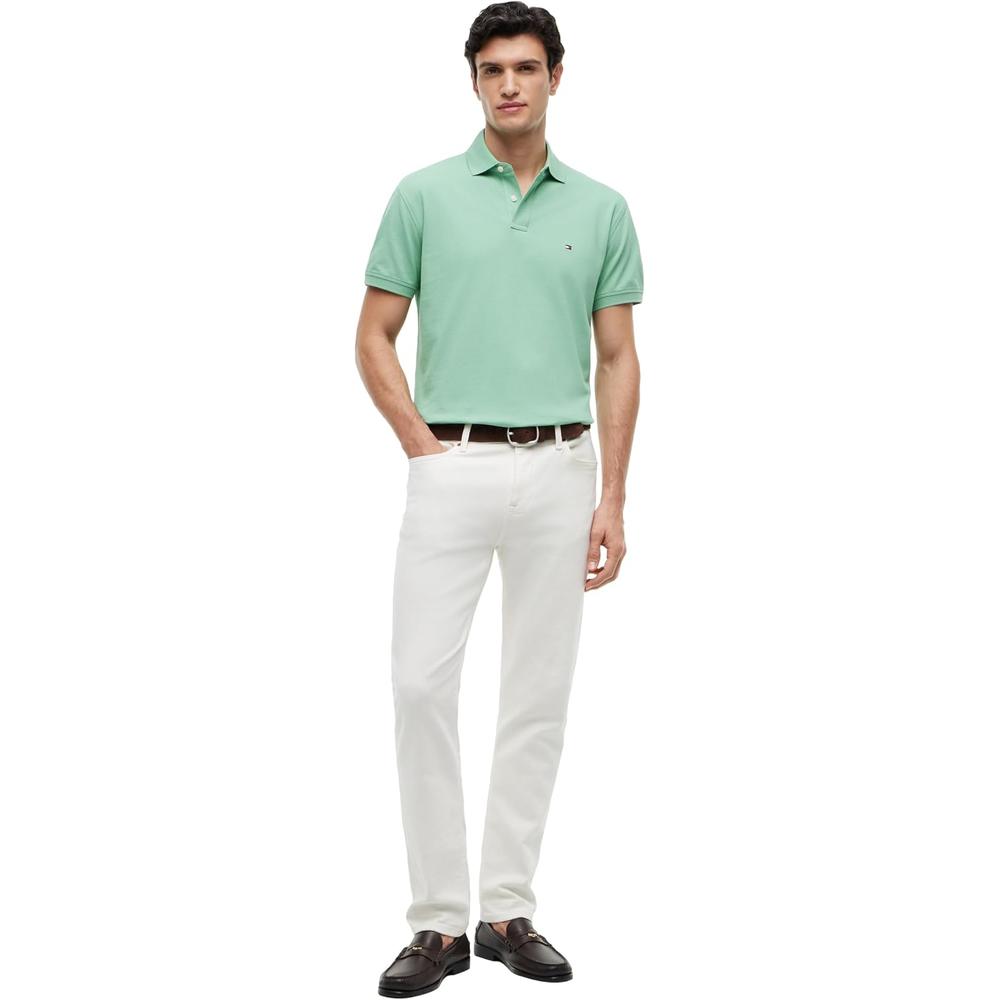 POLO PARA HOMBRE TOMMY HILFIGER CLASSIC FIT MANGA CORTA VERDE CÉSPED - 3