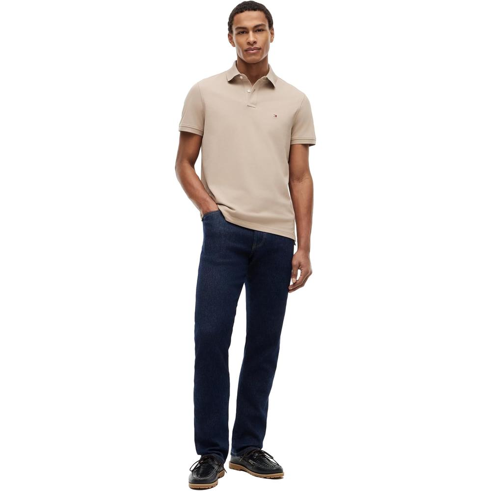 POLO PARA HOMBRE TOMMY HILFIGER 1985 REGULAR FIT MANGA CORTA KAKI BATIK - 5