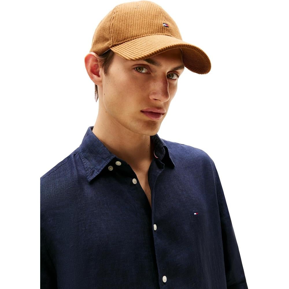 CAMISA PARA HOMBRE TOMMY HILFIGER REGULAR FIT MANGA LARGA AZUL DESIERTO - 2