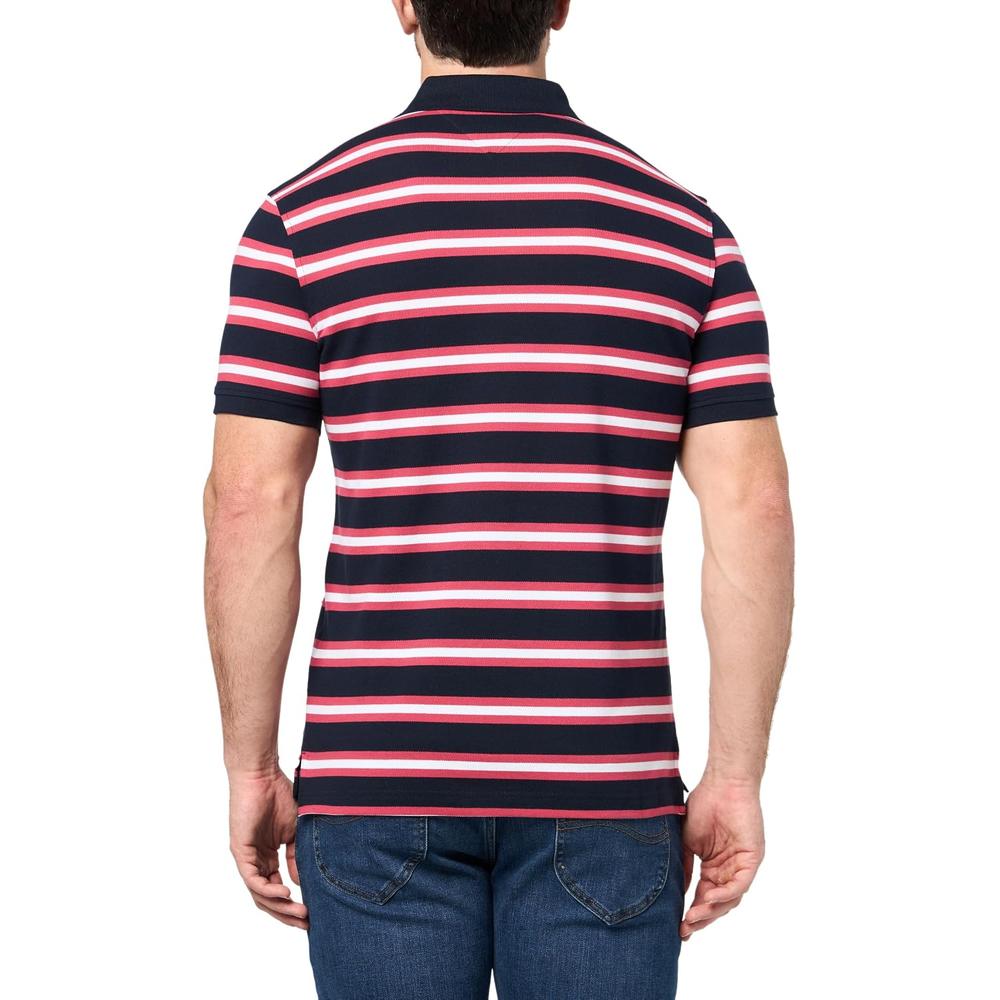 POLO PARA HOMBRE TOMMY HILFIGER 1985 SLIM FIT MANGA CORTA AZUL CIELO DESÉRTICO ROSA MULTICOLOR - 3