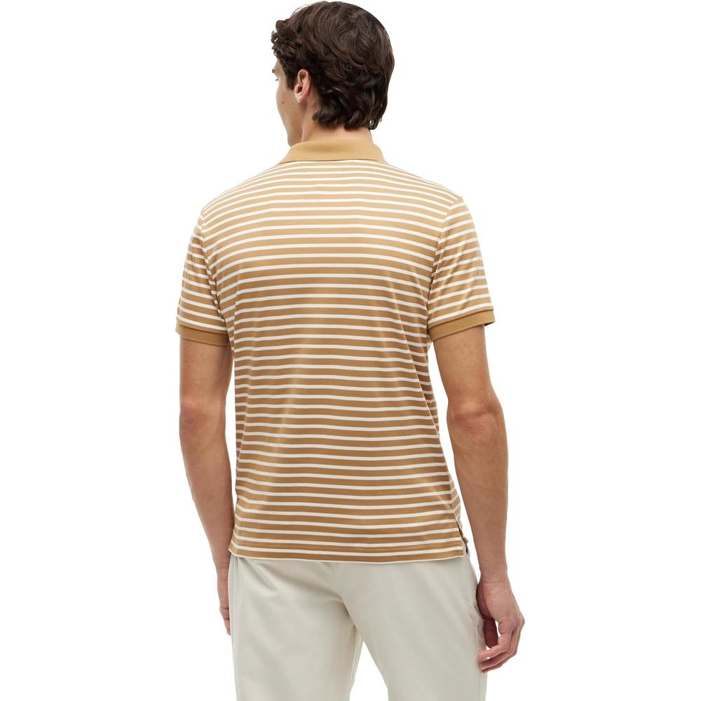 POLO PARA HOMBRE TOMMY HILFIGER REGULAR FIT MANGA CORTA ARENA Y MARFIL PETALO - 4