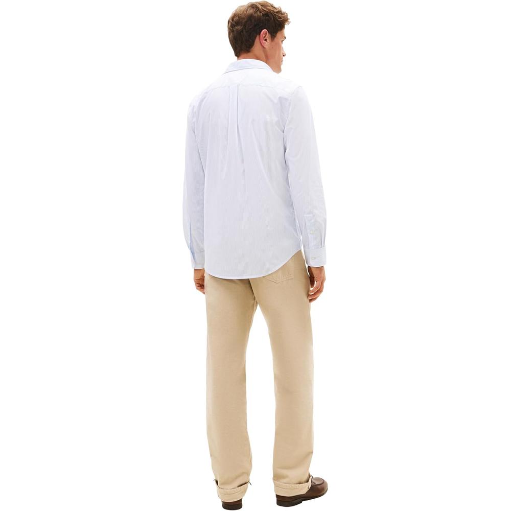 CAMISA PARA HOMBRE TOMMY HILFIGER REGULAR FIT MANGA LARGA AZUL CLARO - 4
