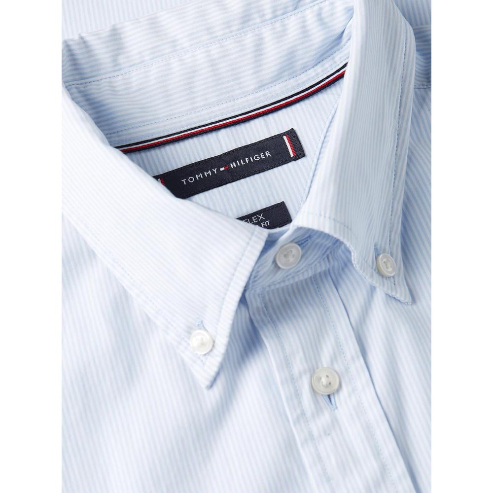 CAMISA PARA HOMBRE TOMMY HILFIGER REGULAR FIT MANGA LARGA AZUL CLARO - 5