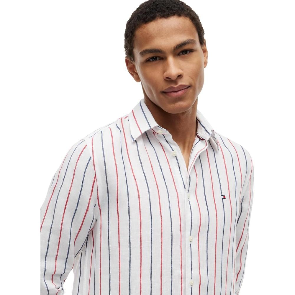 CAMISA PARA HOMBRE TOMMY HILFIGER REGULAR FIT MANGA LARGA ROJO MEDIO - 2