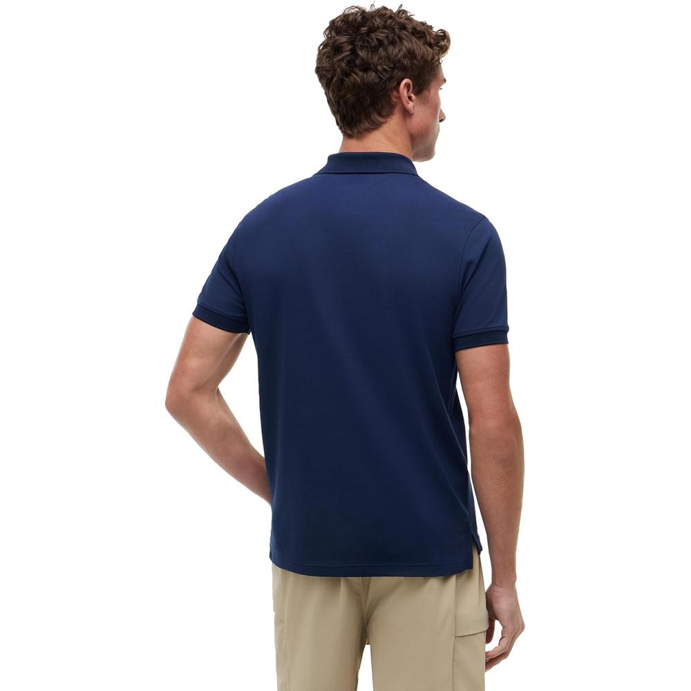 POLO PARA HOMBRE TOMMY HILFIGER REGULAR FIT MANGA CORTA AZUL MARINO CARBON - 4