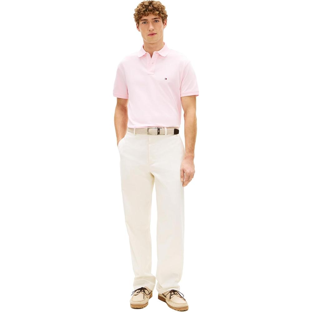 POLO PARA HOMBRE TOMMY HILFIGER CLASSIC FIT MANGA CORTA ROSA LILA - 4