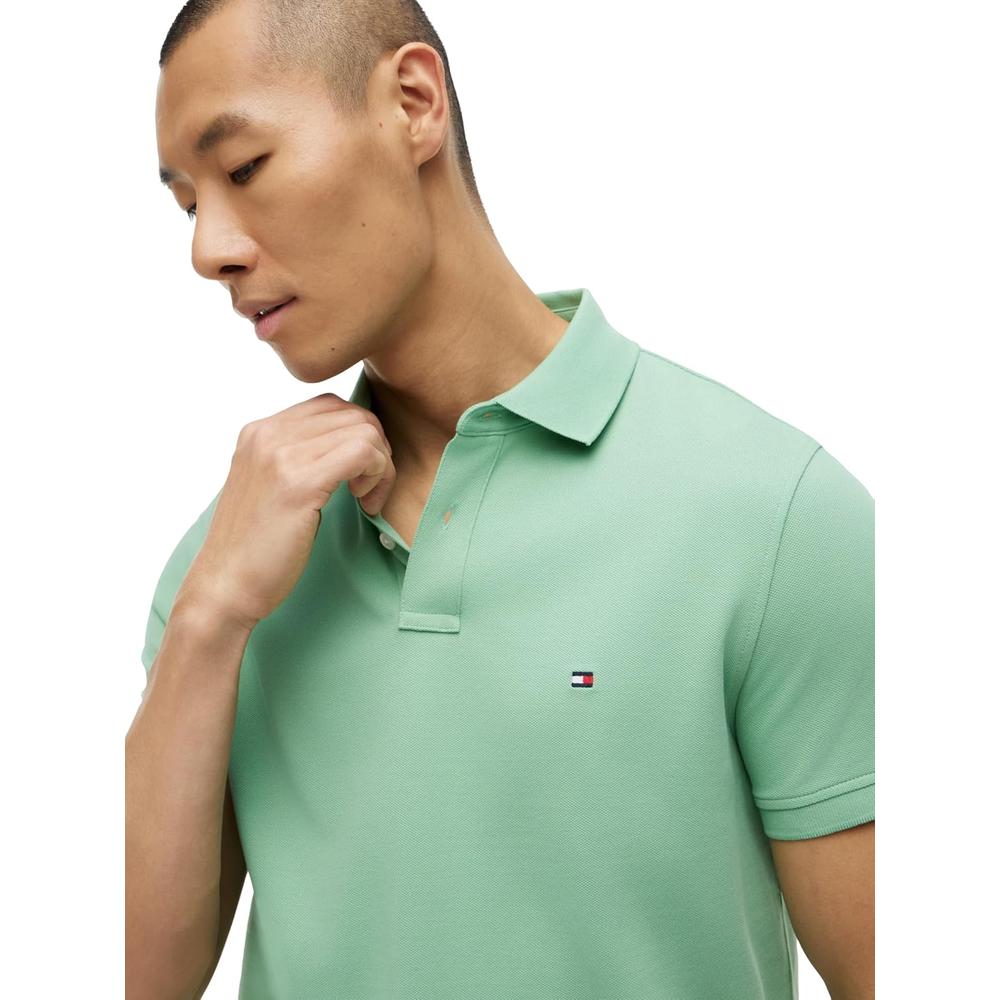 POLO PARA HOMBRE TOMMY HILFIGER 1985 REGULAR FIT MANGA CORTA VERDE CÉSPED - 2