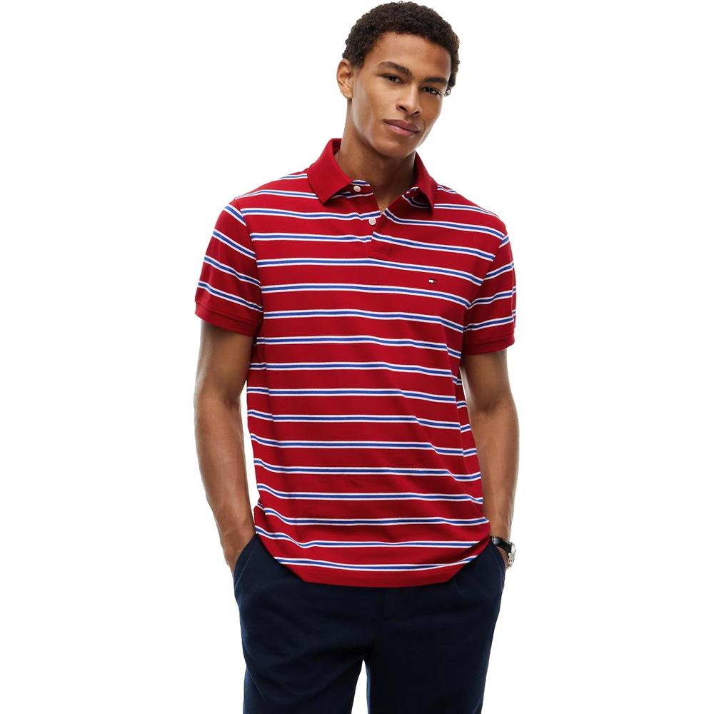 POLO PARA HOMBRE TOMMY HILFIGER CLASSIC FIT MANGA CORTA MULTICOLOR - 1