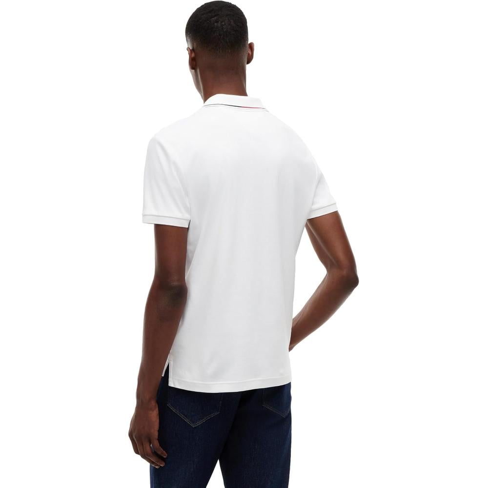 POLO PARA HOMBRE TOMMY HILFIGER LIQUID COTTON SLIM FIT MANGA CORTA BLANCO - 4