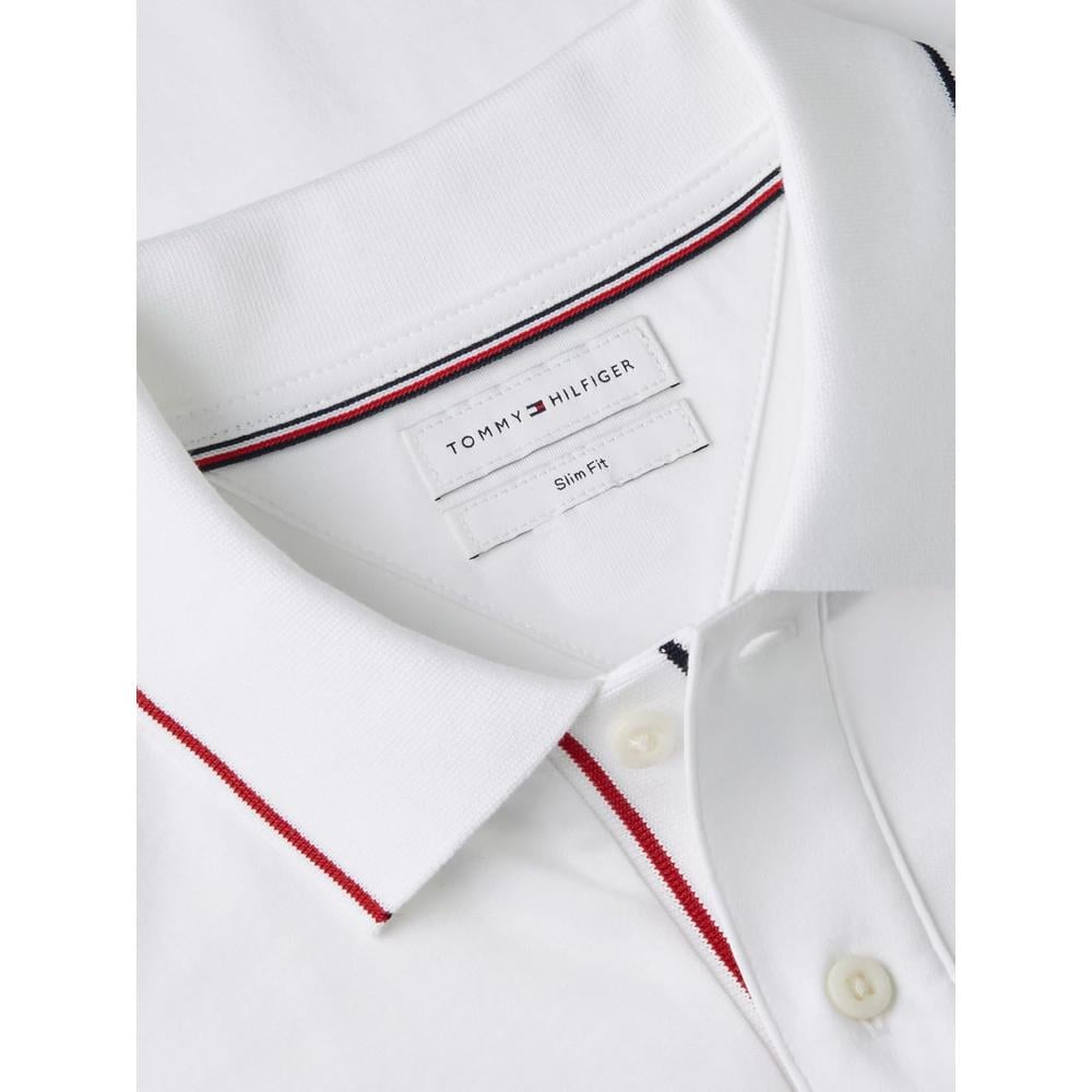 POLO PARA HOMBRE TOMMY HILFIGER LIQUID COTTON SLIM FIT MANGA CORTA BLANCO - 5