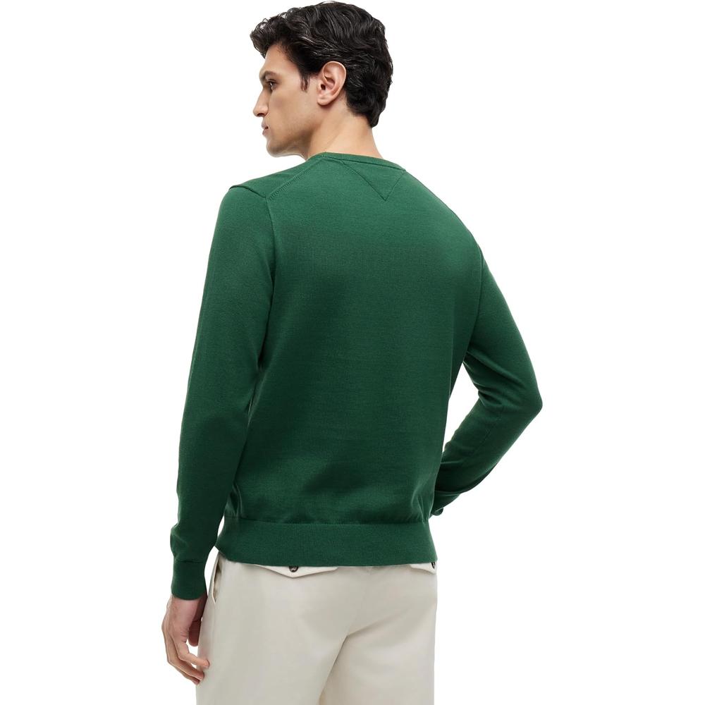 POLERA PARA HOMBRE TOMMY HILFIGER ESSENTIAL REGULAR FIT VERDE OLIVA - 4