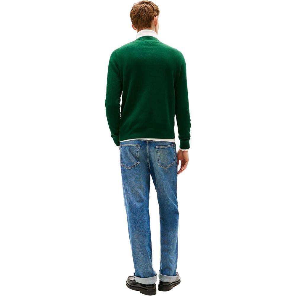 POLERA PARA HOMBRE TOMMY HILFIGER ESSENTIAL REGULAR FIT VERDE JASPEADO - 4