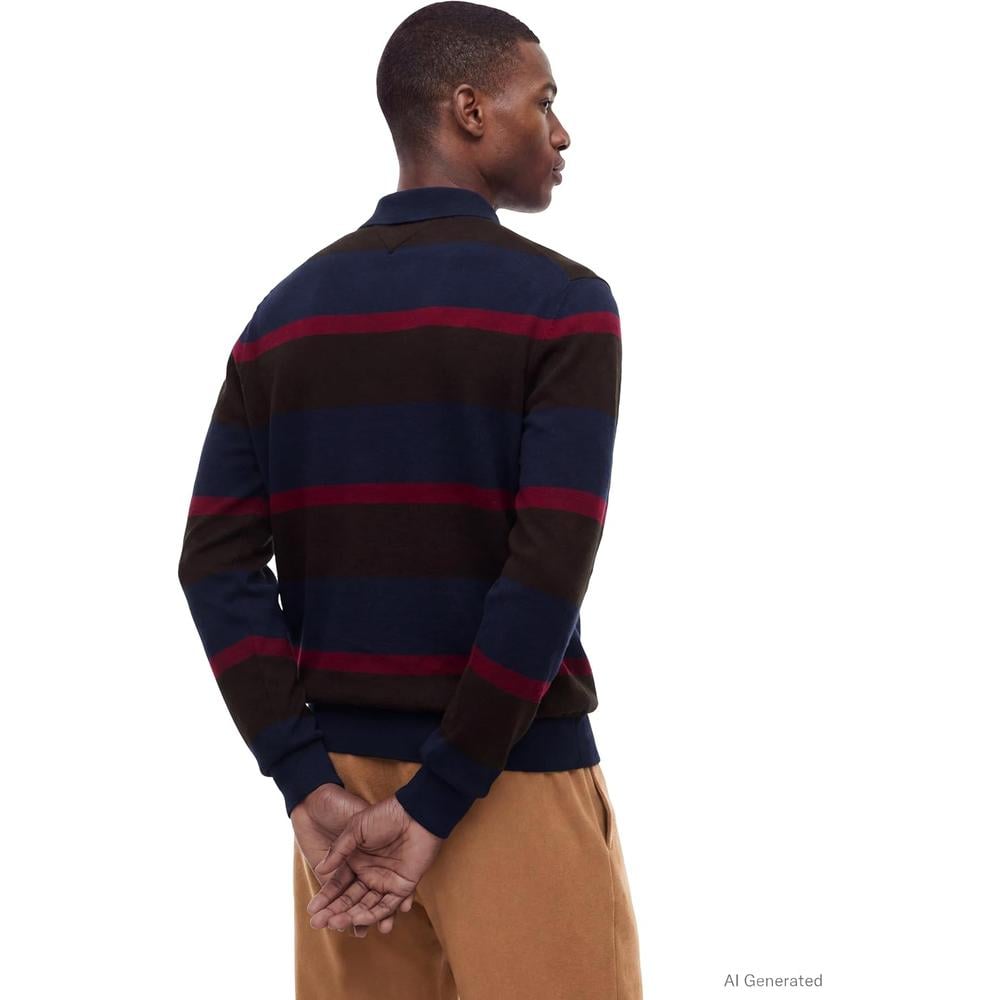 POLERA PARA HOMBRE TOMMY HILFIGER ESSENTIAL REGULAR FIT MULTICOLOR - 4
