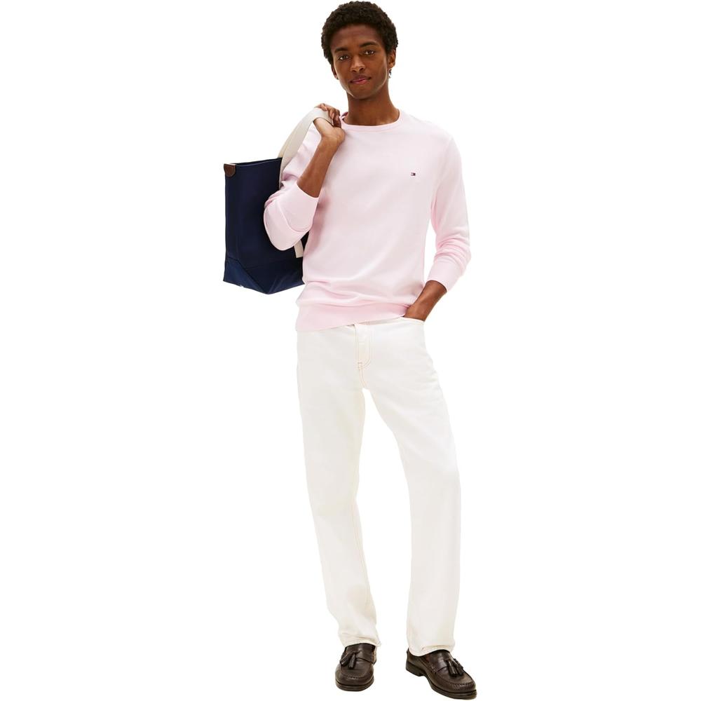 POLERA PARA HOMBRE TOMMY HILFIGER ESSENTIAL REGULAR FIT ROSA CLARO - 3