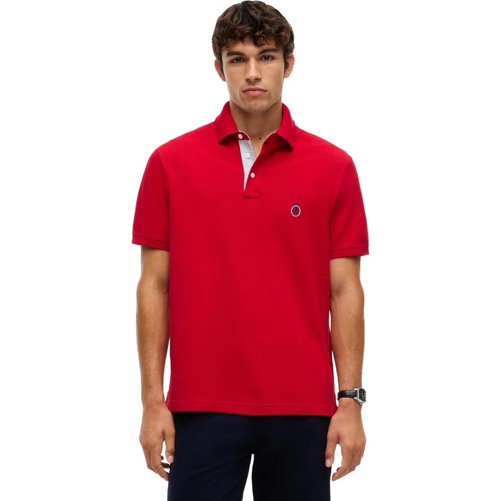 POLO PARA HOMBRE TOMMY HILFIGER CLASSIC FIT MANGA CORTA ROJO MEDIO - 1