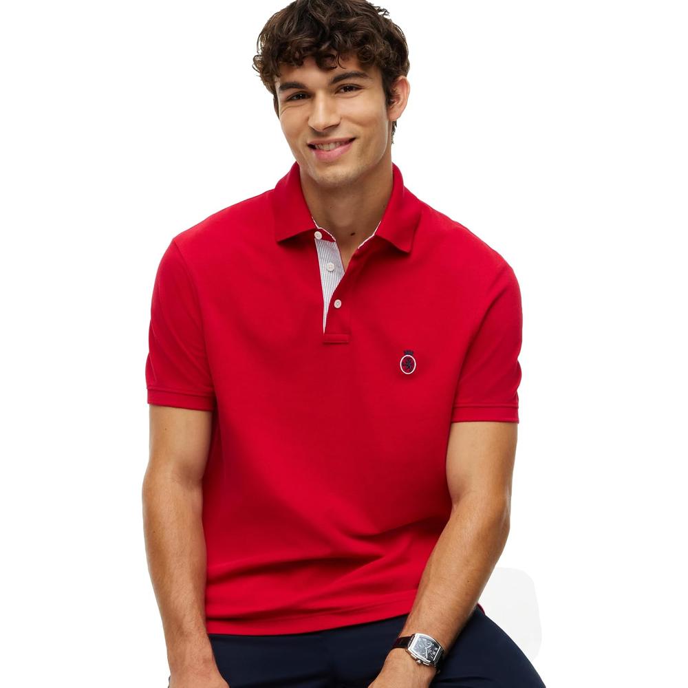 POLO PARA HOMBRE TOMMY HILFIGER CLASSIC FIT MANGA CORTA ROJO MEDIO - 2