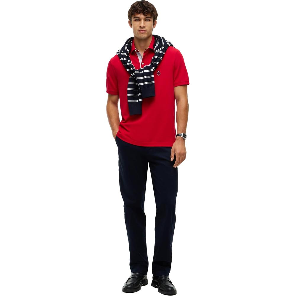 POLO PARA HOMBRE TOMMY HILFIGER CLASSIC FIT MANGA CORTA ROJO MEDIO - 3